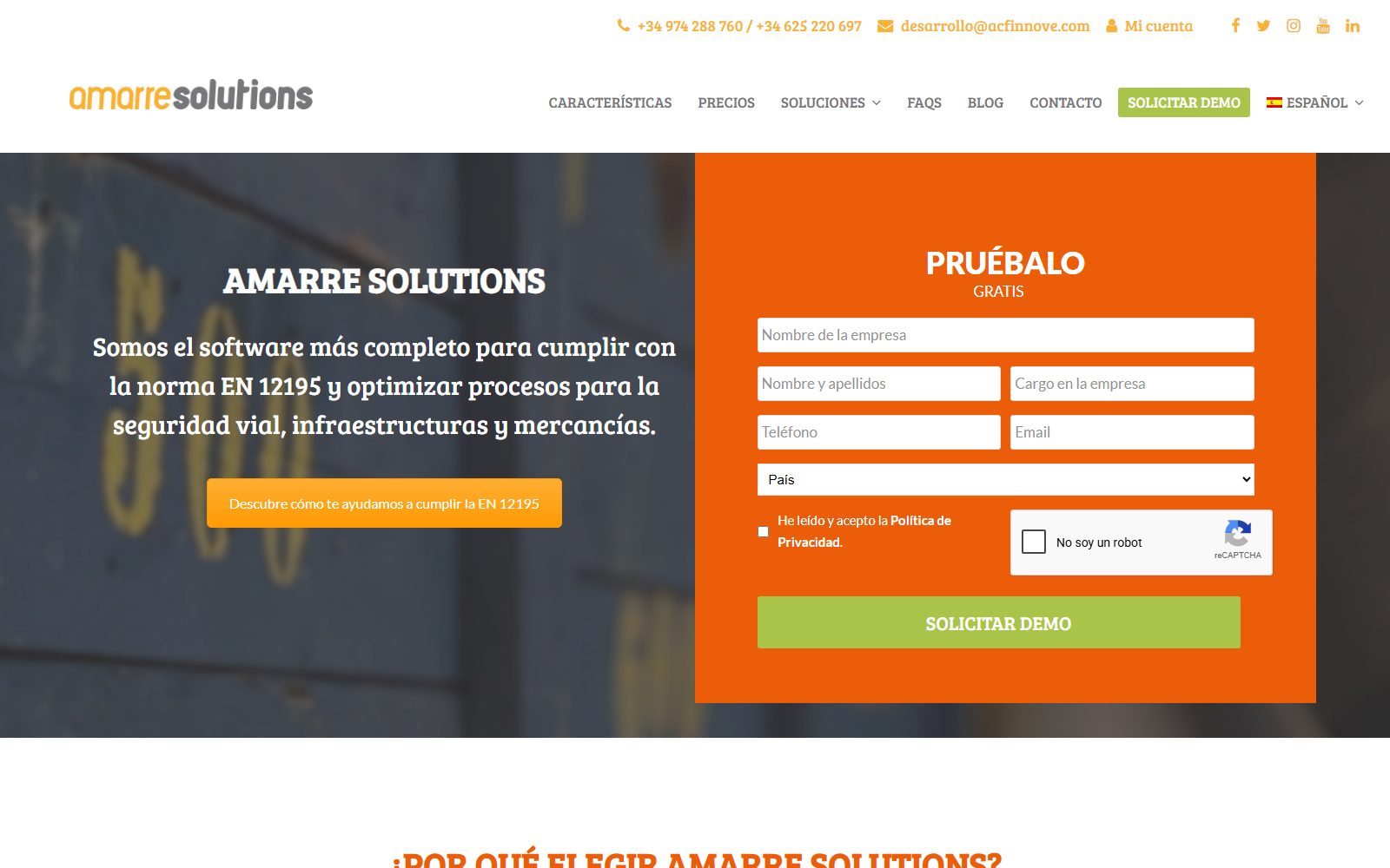 Captura de Amarre Solutions