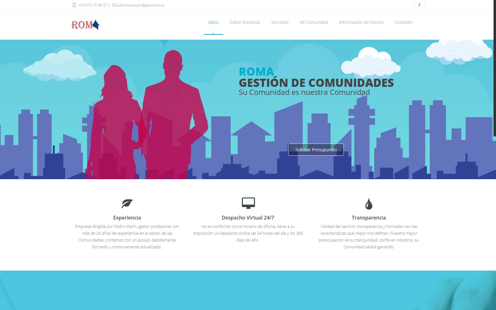 Captura de Roma Gestión de Comunidades
